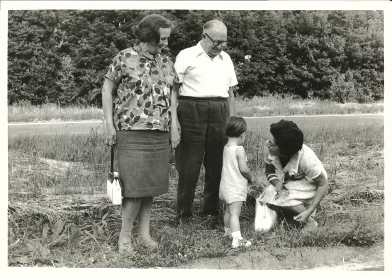 Eva with Son Kenny, Mr. & Mrs. Reinhardt in Leipzig - 1970